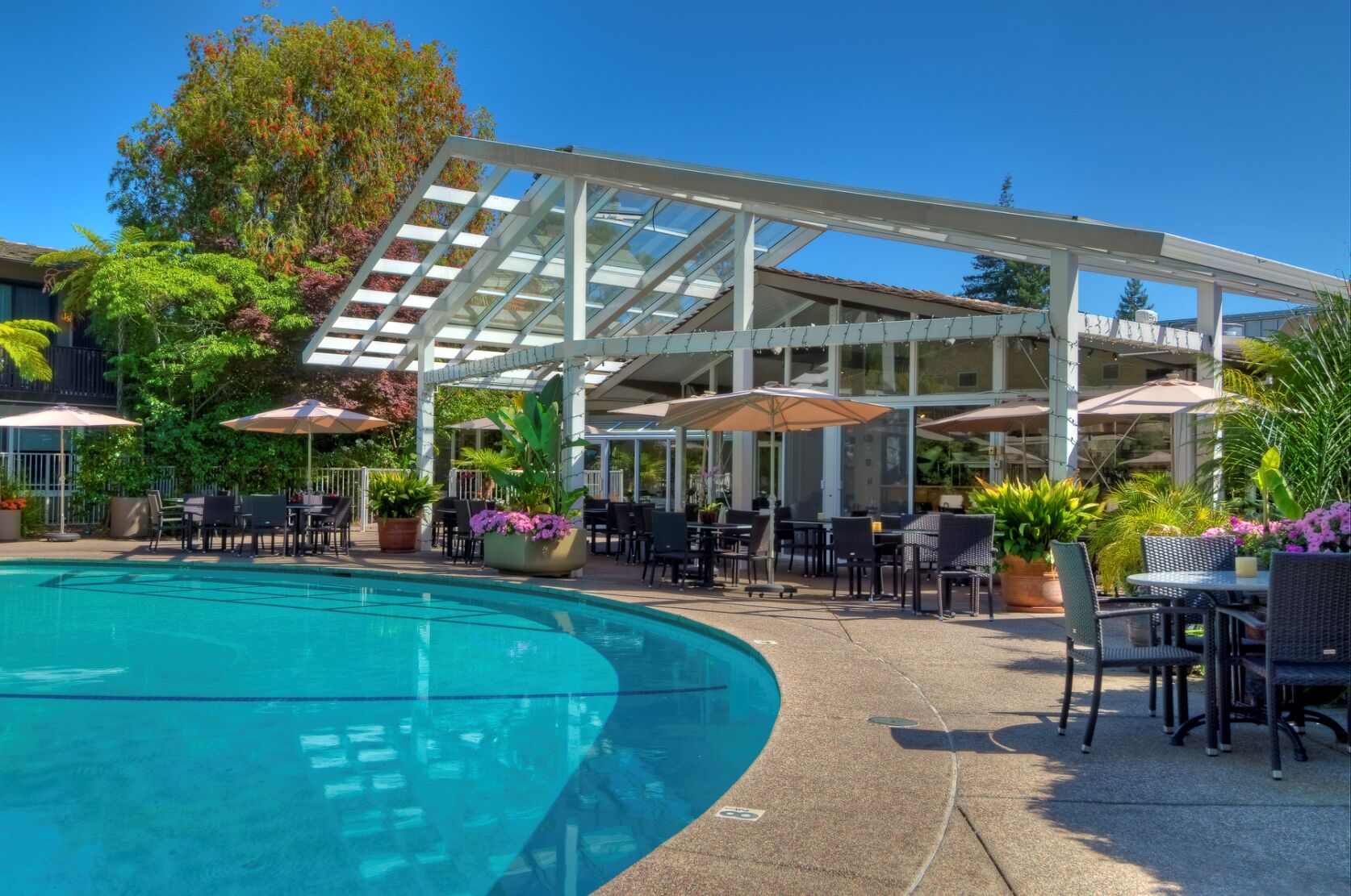 Dinah'S Garden Hotel Palo Alto Kültér fotó